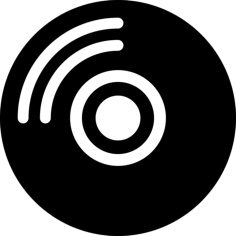 Cd Recording Stencil Svg Vector, Free Vectors File